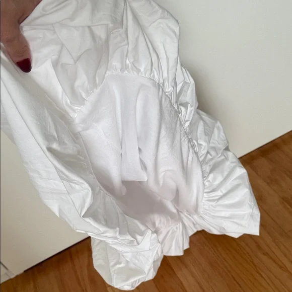 Zara White Backless Netted Dress - Picture 9 of 11